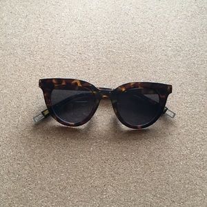 New round shaped leopard print sunglasses